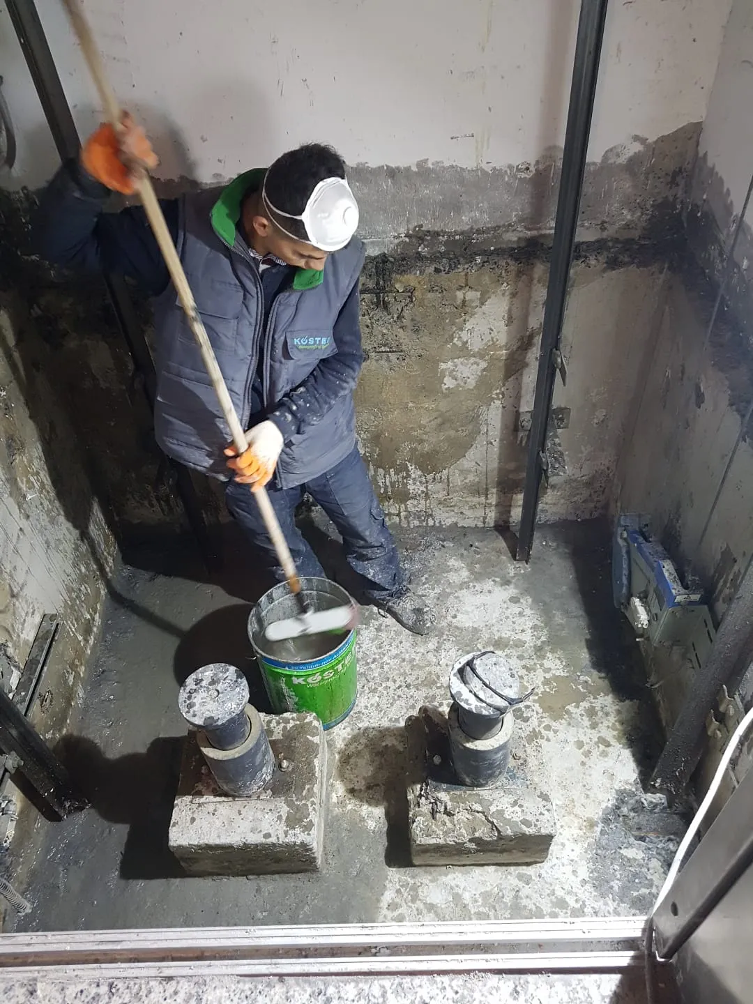 Asansör Kuyusu Su Yalıtımı — Maltepe 14